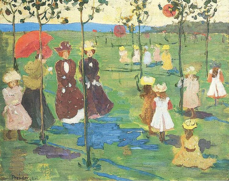 Maurice Prendergast Franklin Park Boston china oil painting image